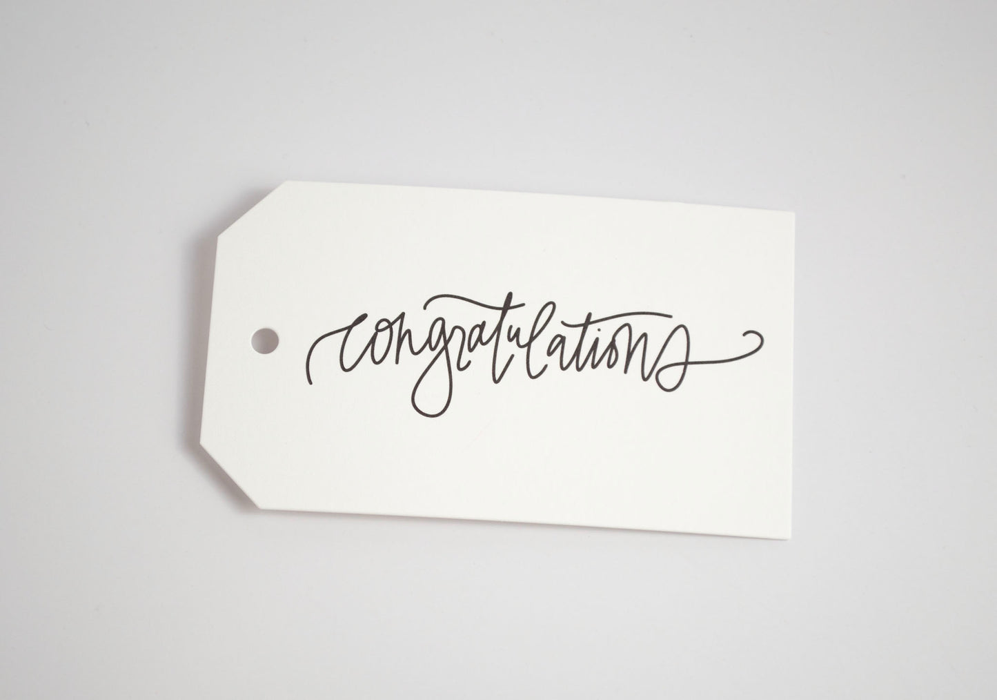 Congratulations - Black & White Gift Tags