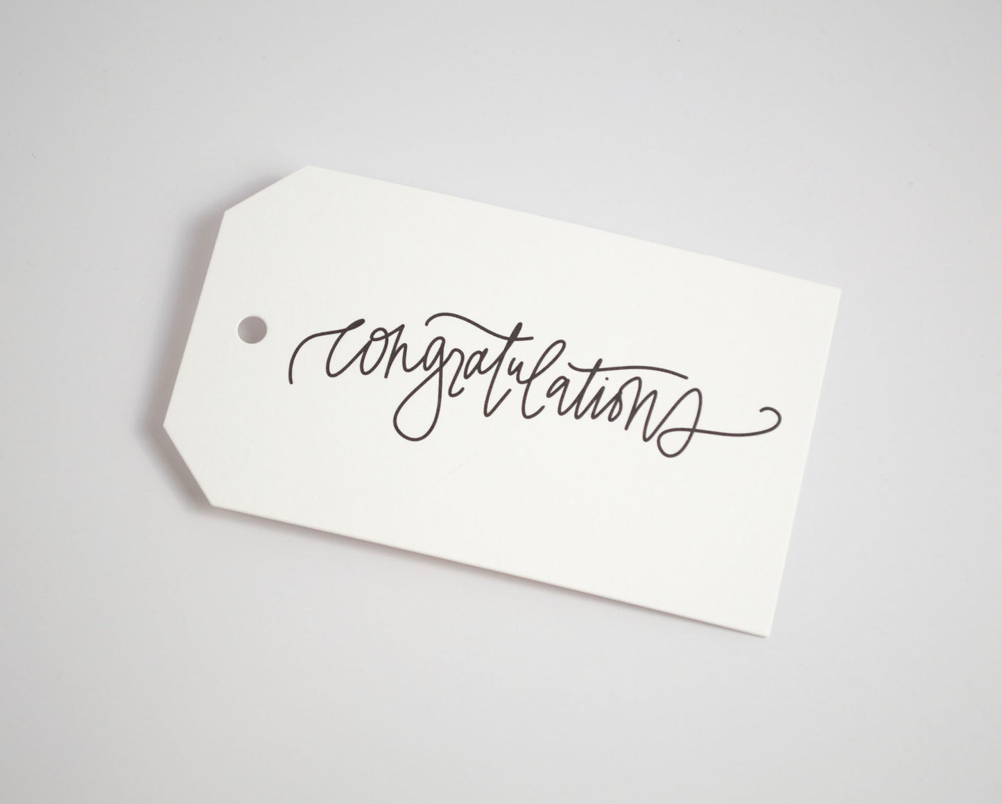 Congratulations - Black & White Gift Tags