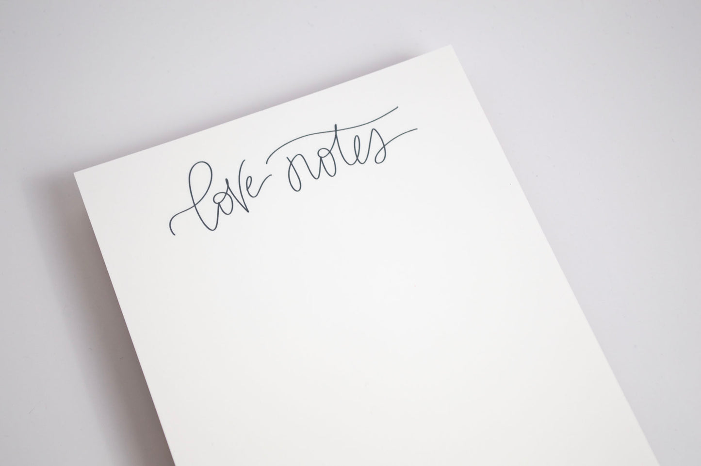 Love Notes - Black & White Notepad