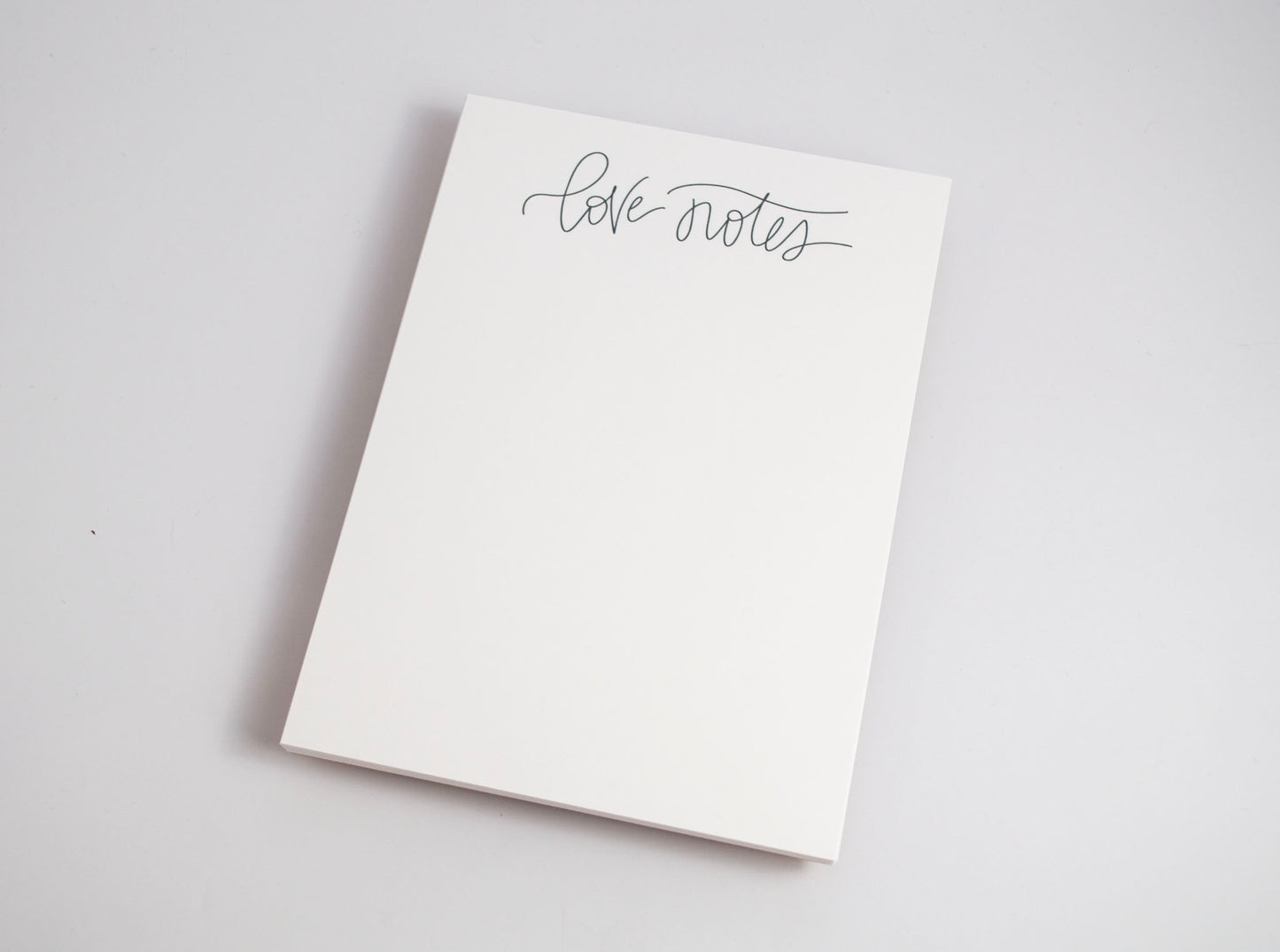 Love Notes - Black & White Notepad