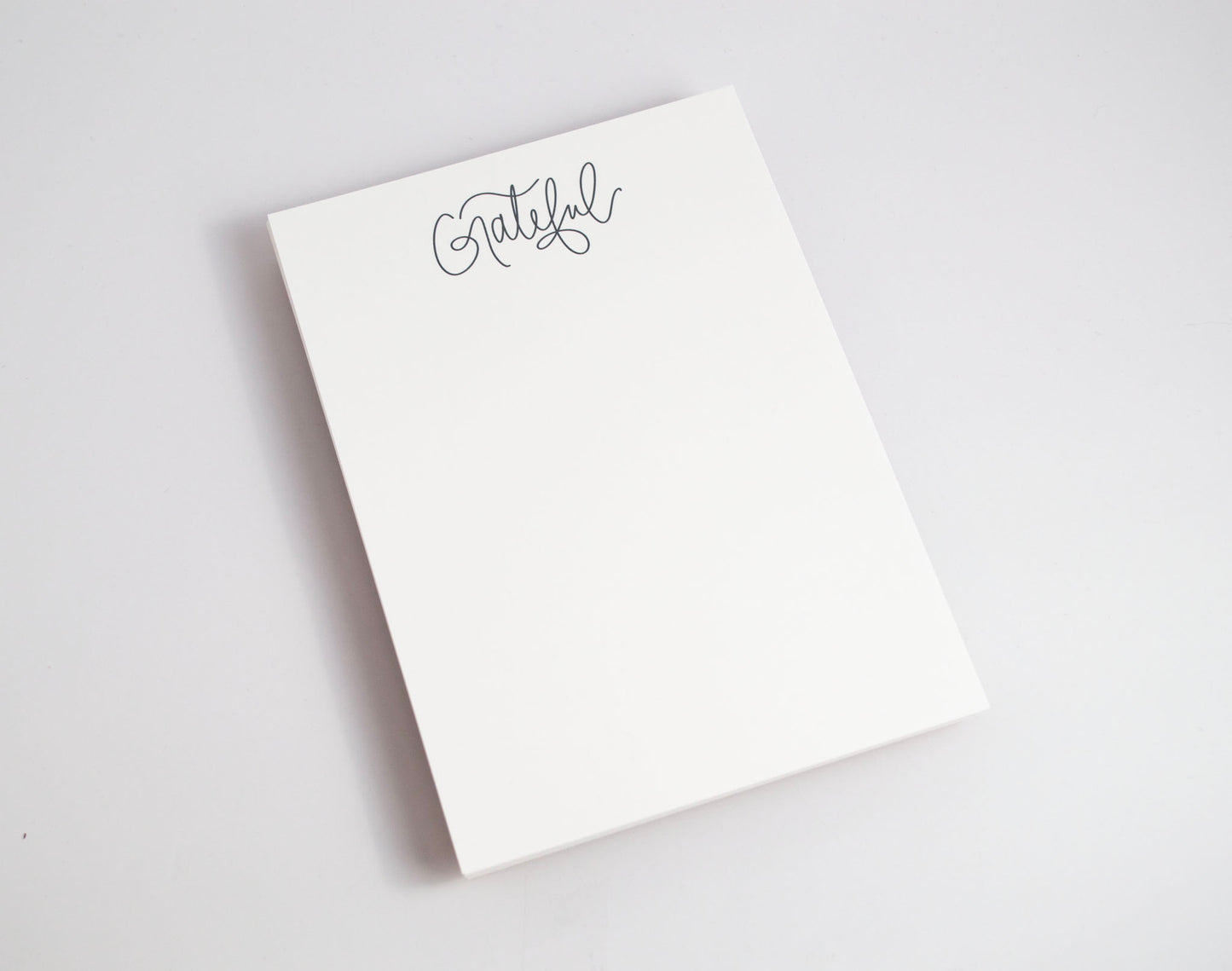 Grateful - Black & White Notepad