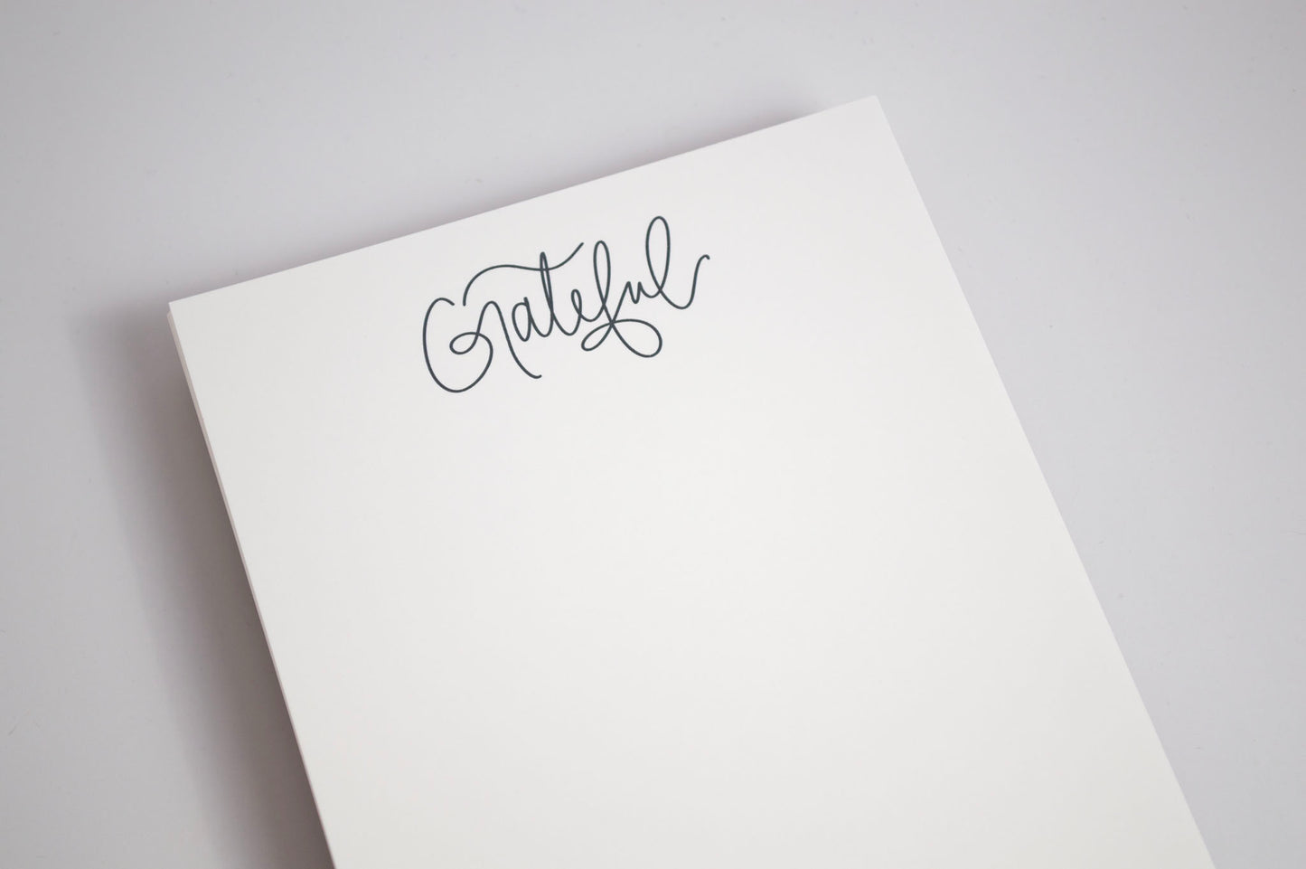 Grateful - Black & White Notepad
