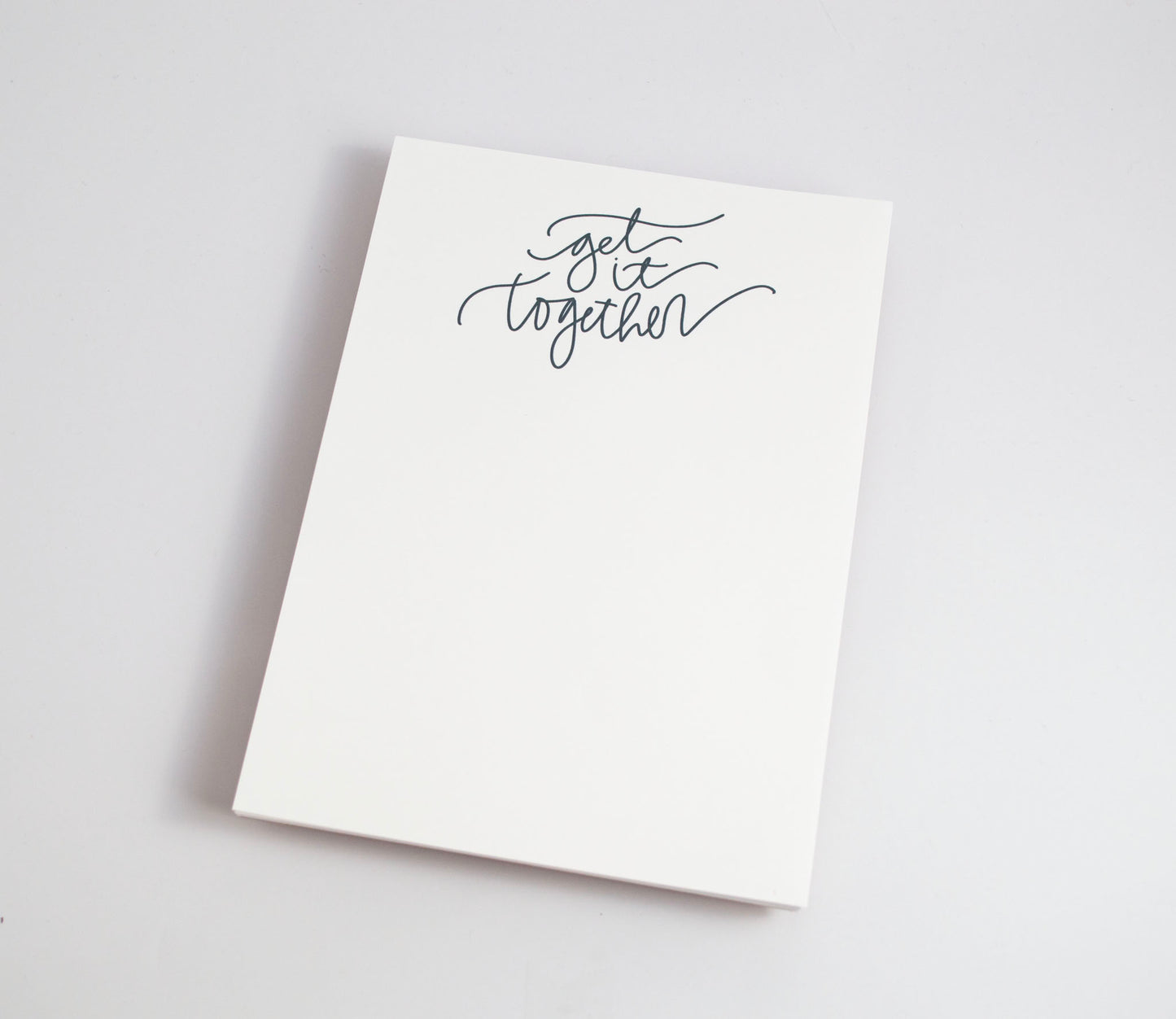 Get It Together - Black & White Notepad