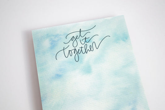 Get It Together - Watercolor Notepad