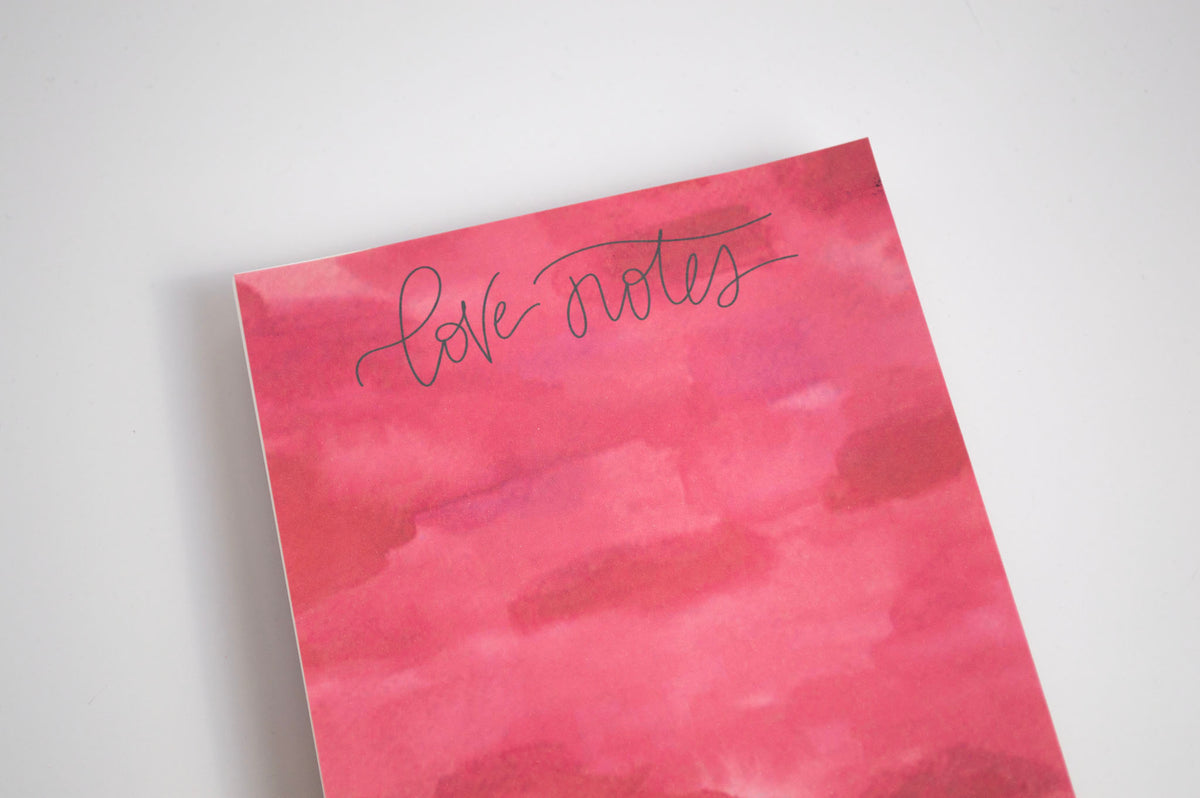 Love Notes - Watercolor Notepad