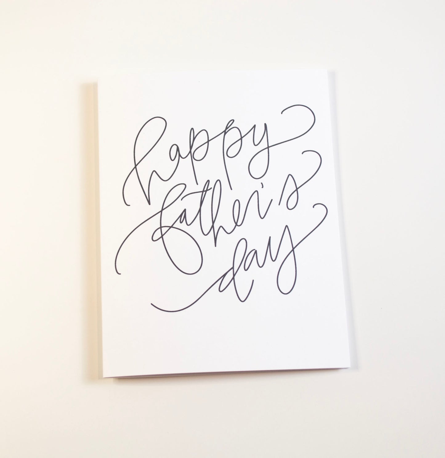 Happy Father's Day - Black & White Card