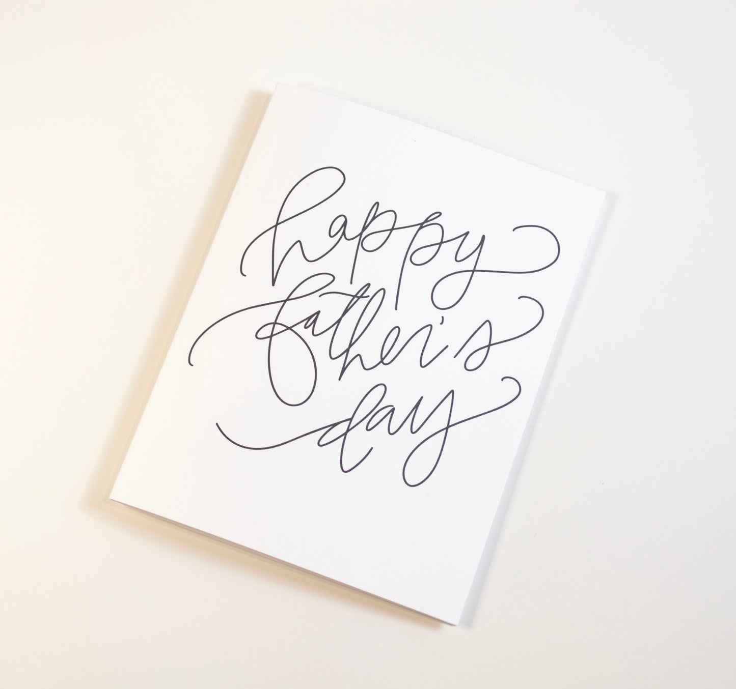 Happy Father's Day - Black & White Card