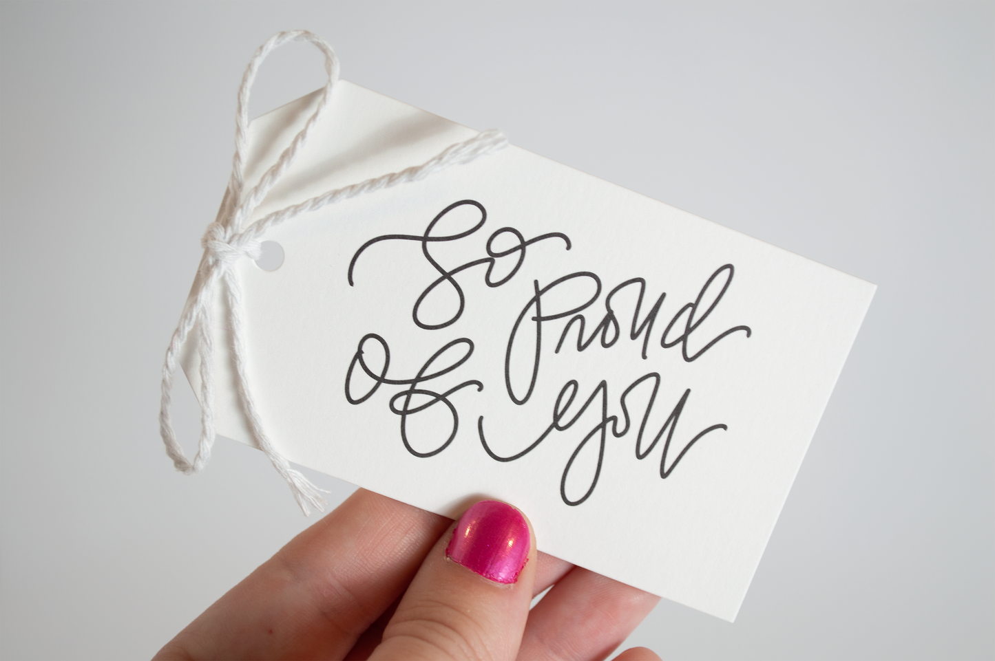So Proud of You - Black & White Gift Tags