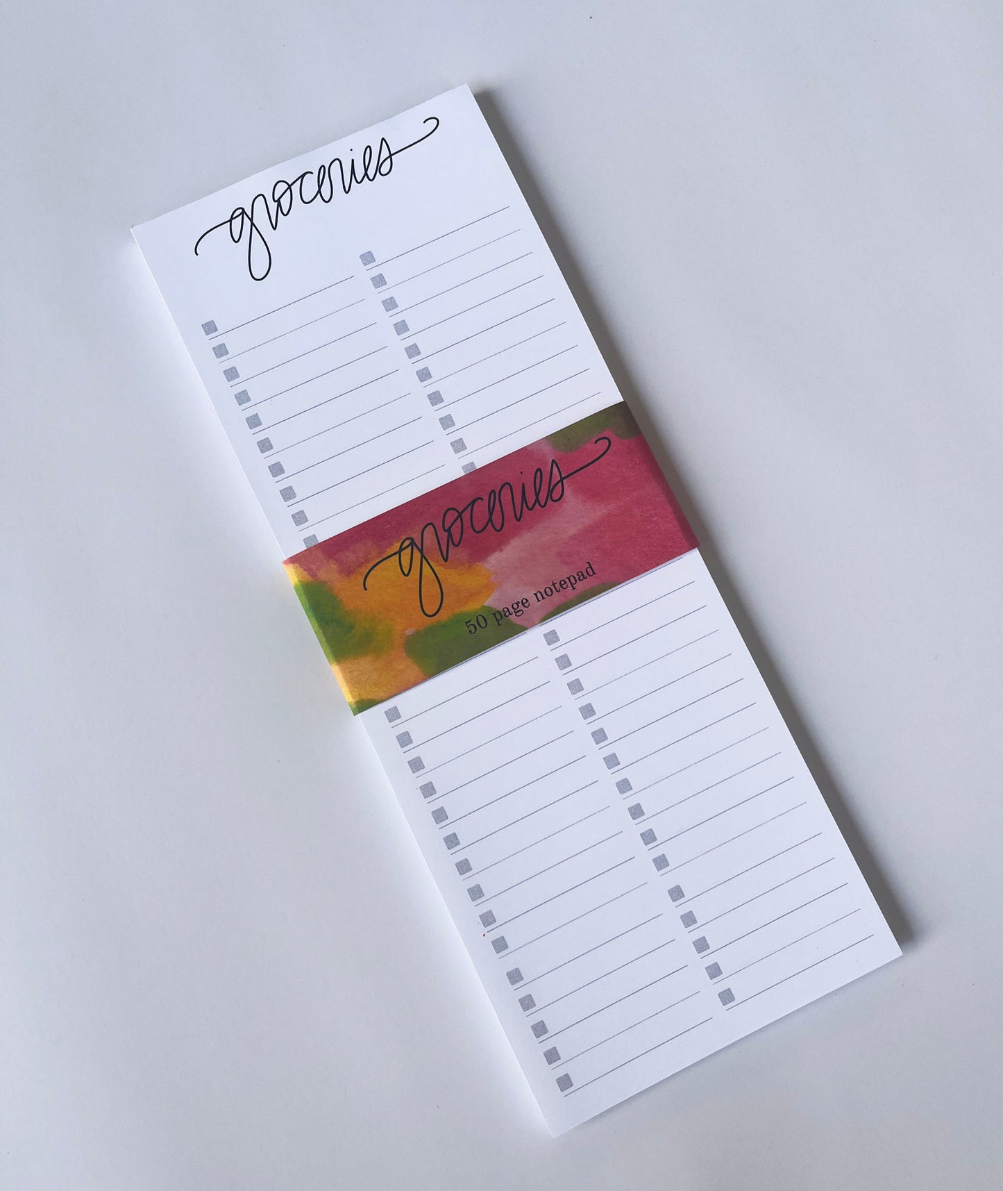 Groceries- List-Making Notepad