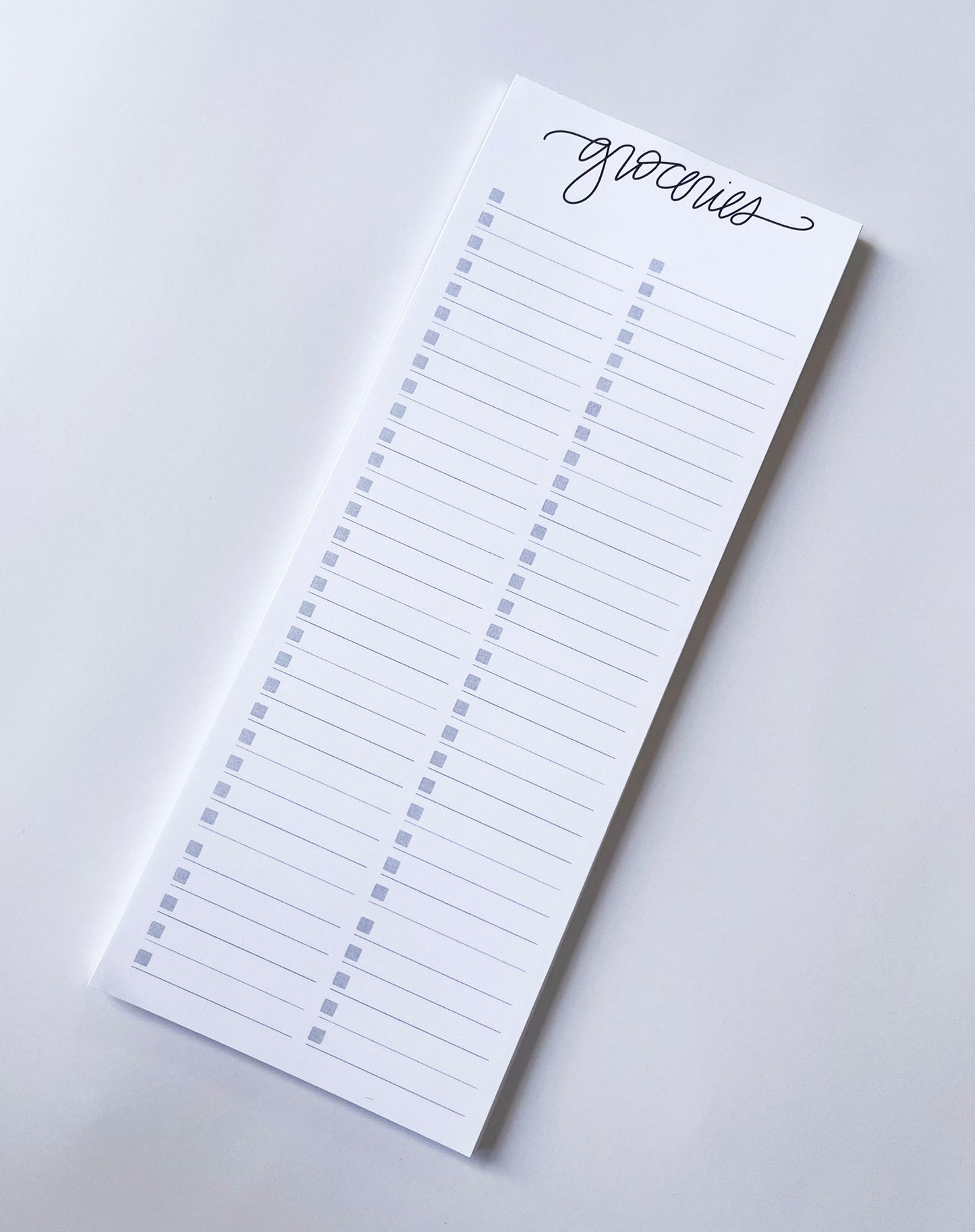 Groceries- List-Making Notepad