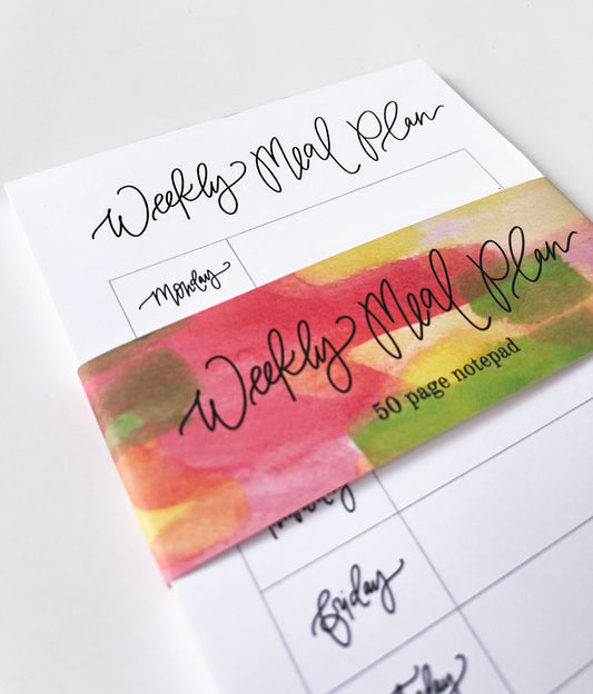 Weekly Meal Plan- Meal Planning Notepad