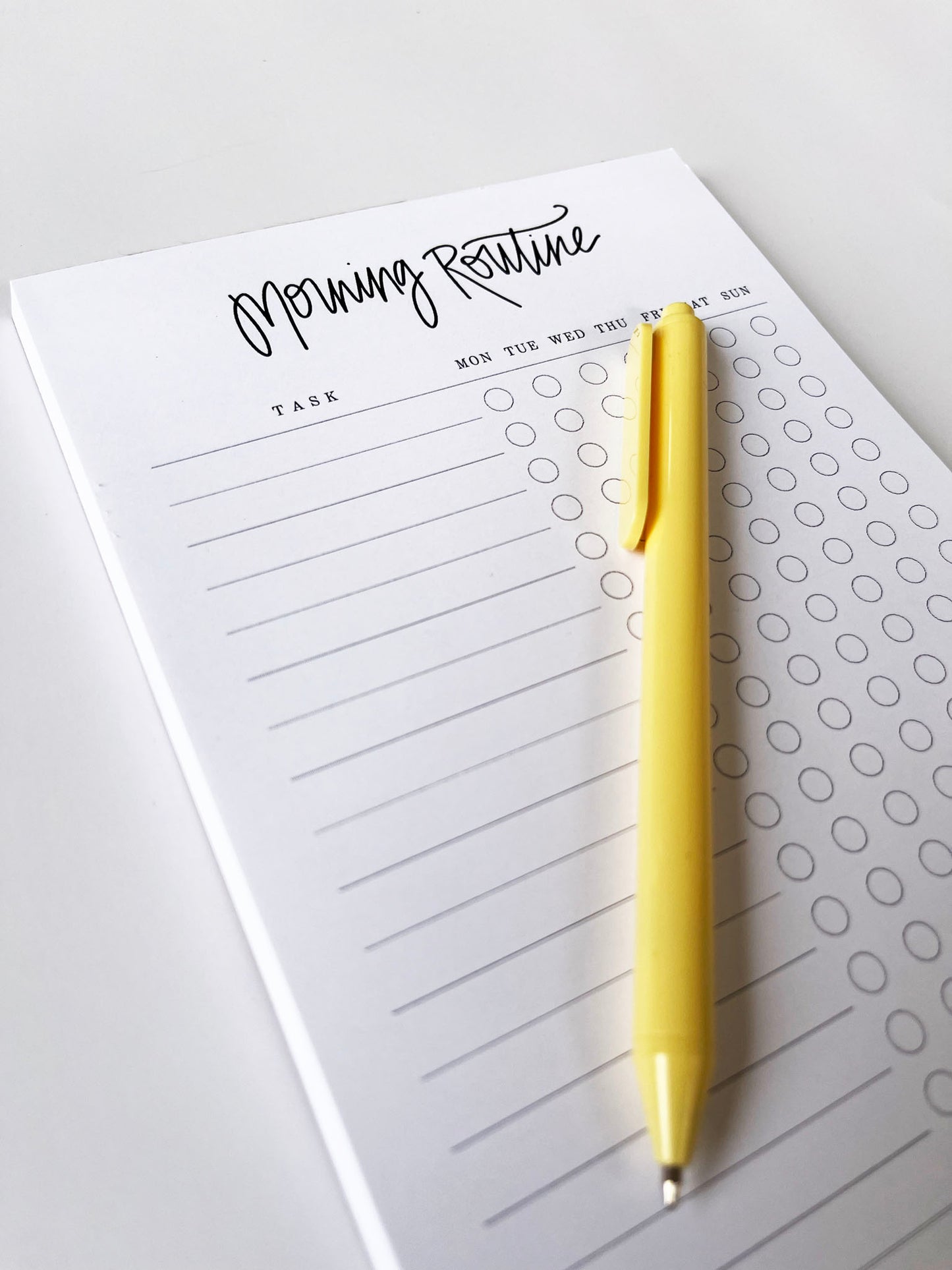 Morning Routine- Habit Tracking Notepad