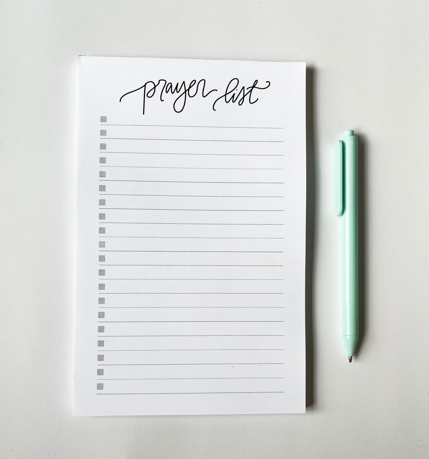 Prayer List- Christian Notepad