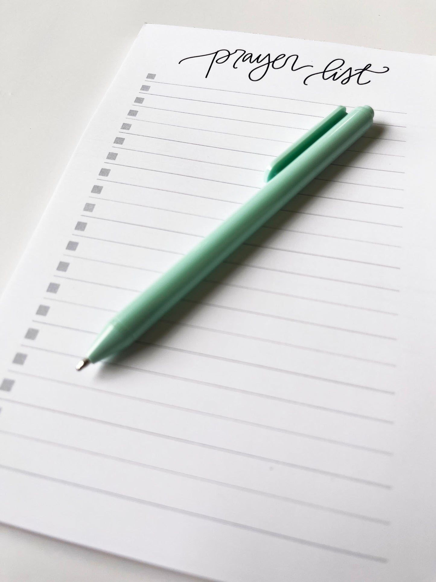 Prayer List- Christian Notepad