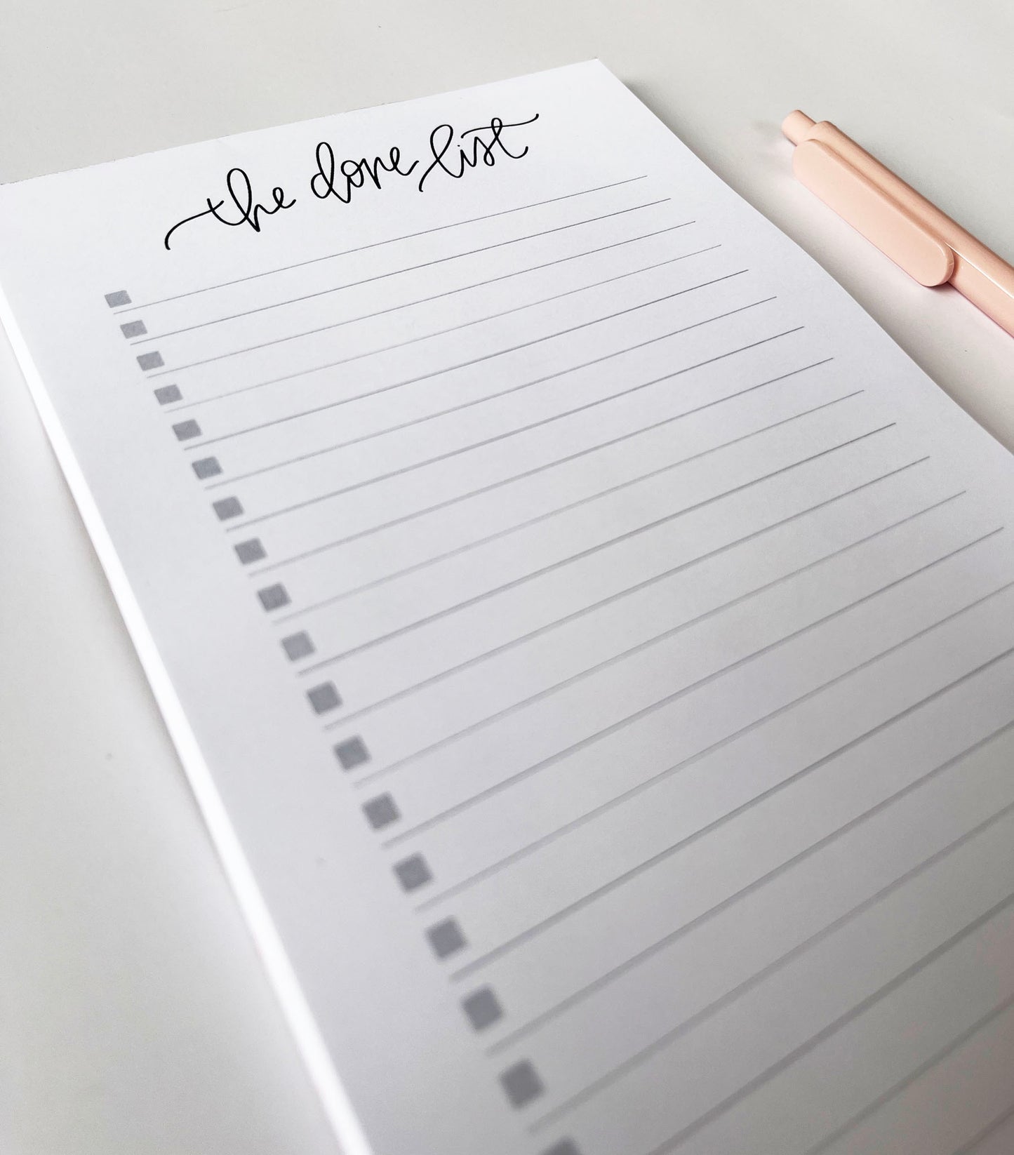 The Done List- List-Making Notepad
