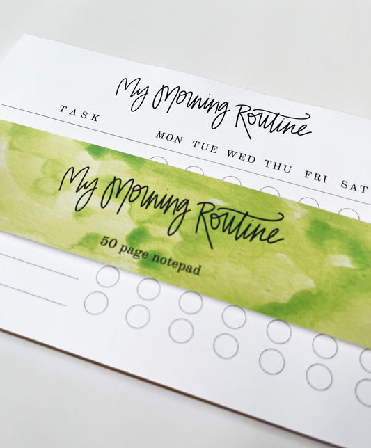 My Morning Routine- Kids' Habit Tracking Notepad