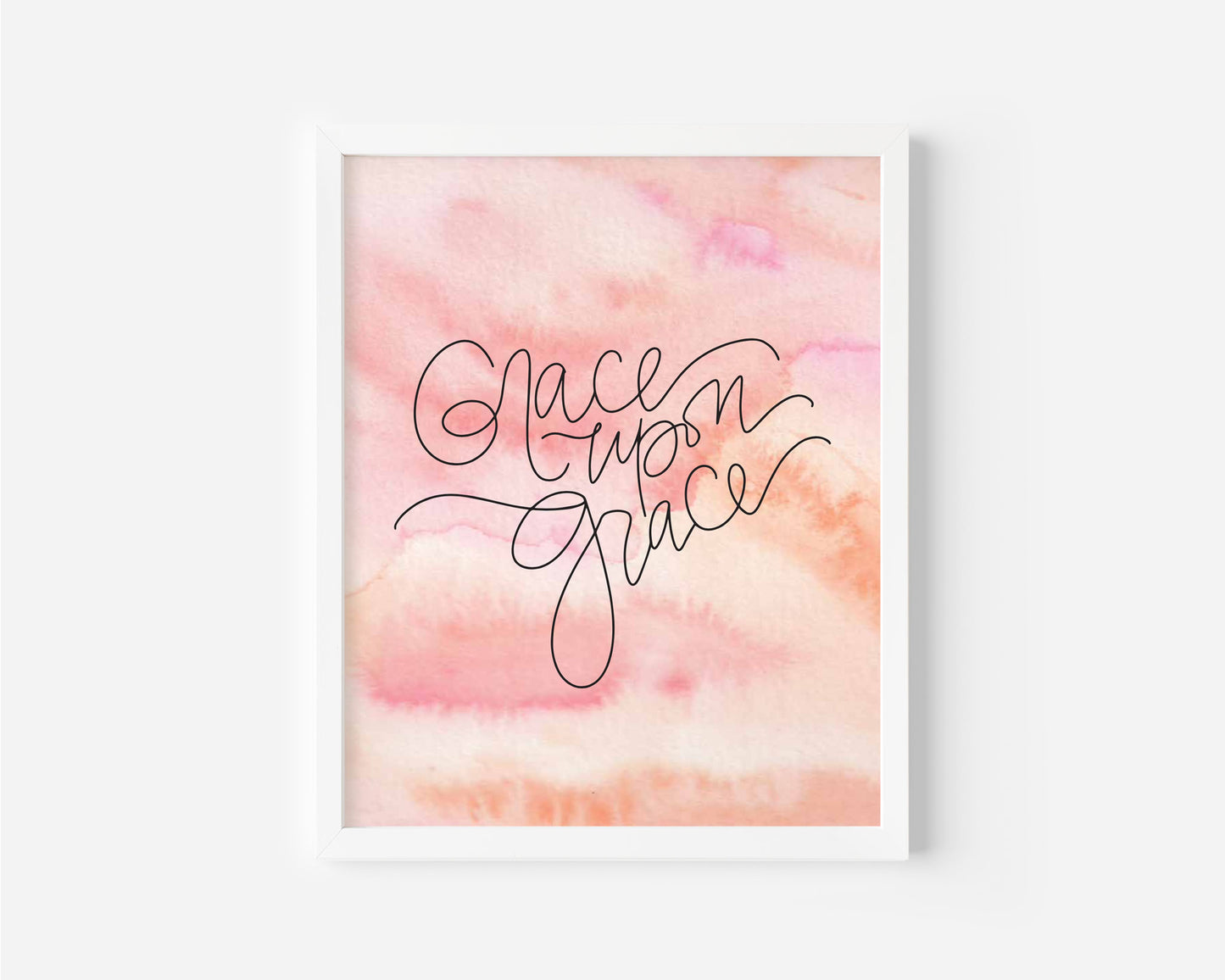 Grace Upon Grace - Watercolor Art Print