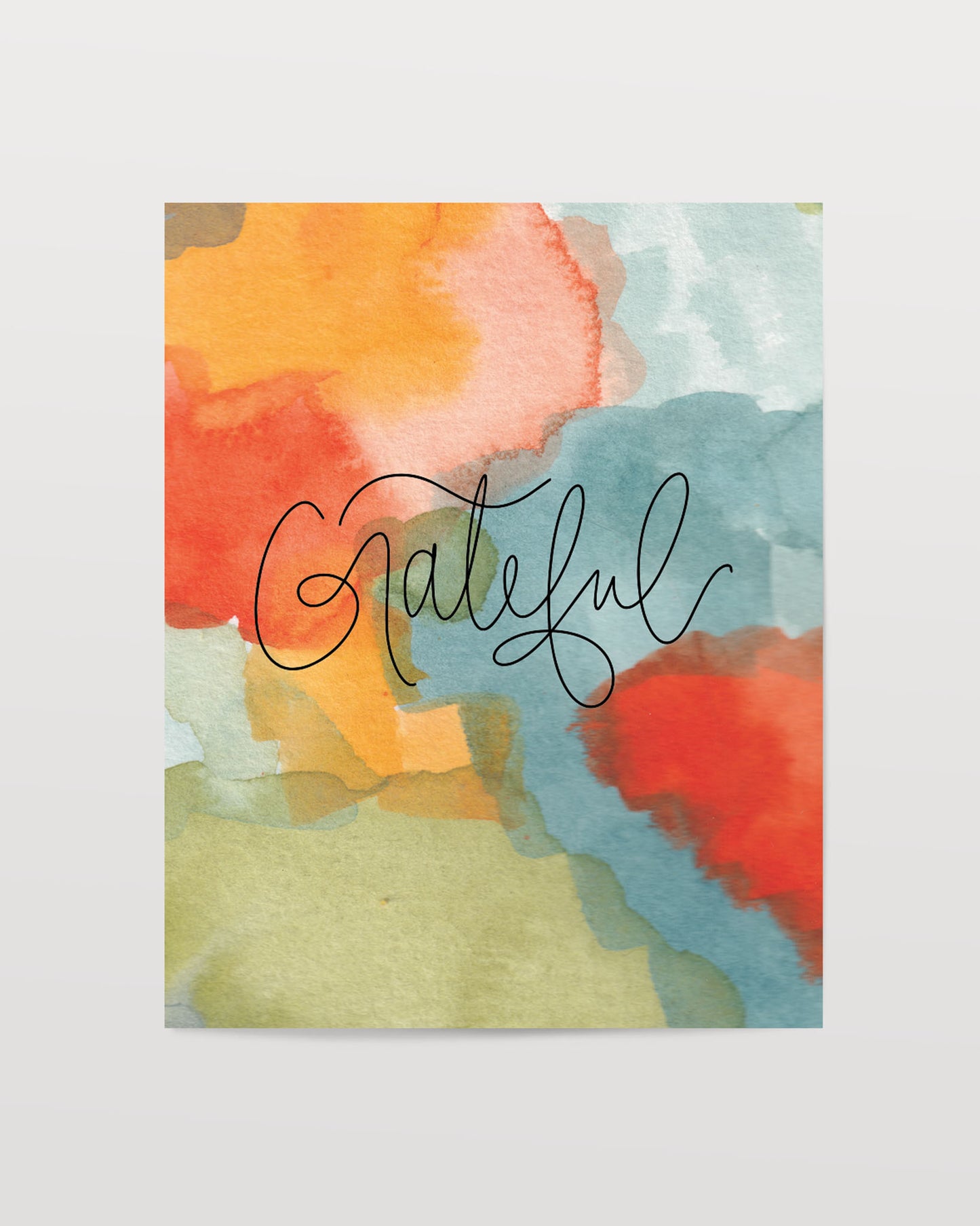 Grateful - Watercolor Art Print