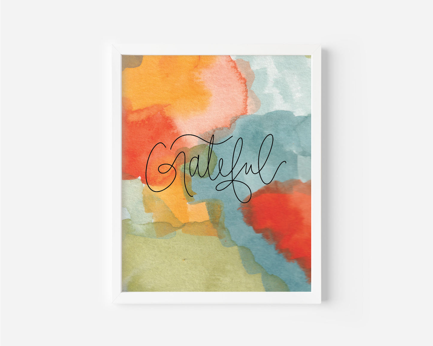 Grateful - Watercolor Art Print